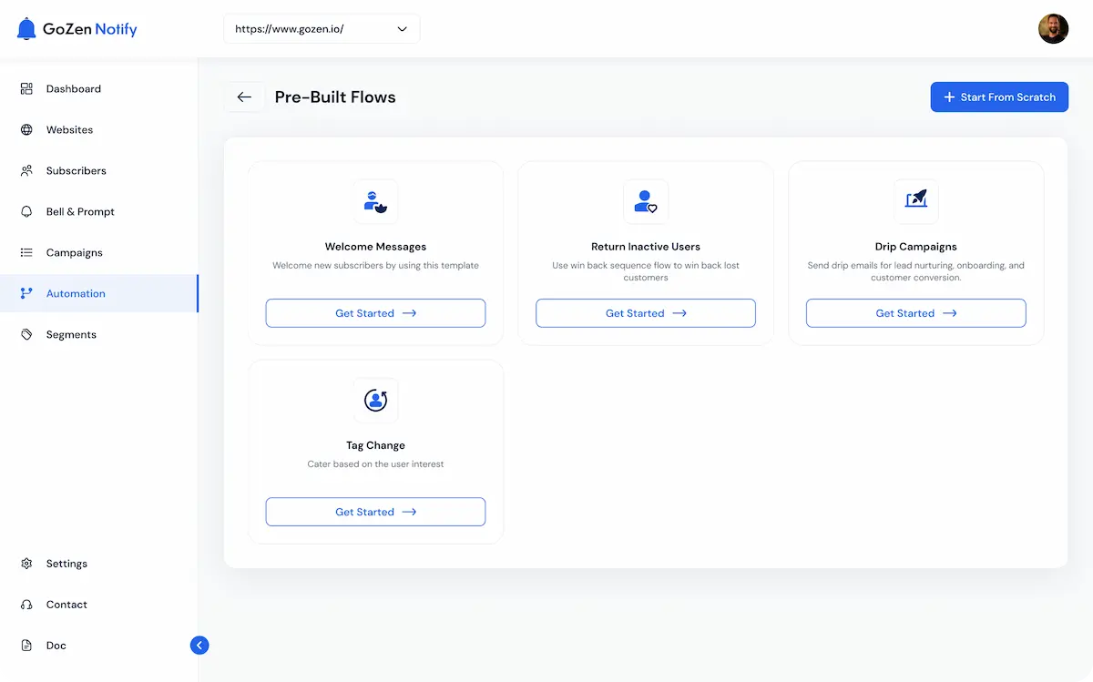 Automation with Pre-Built Workflow