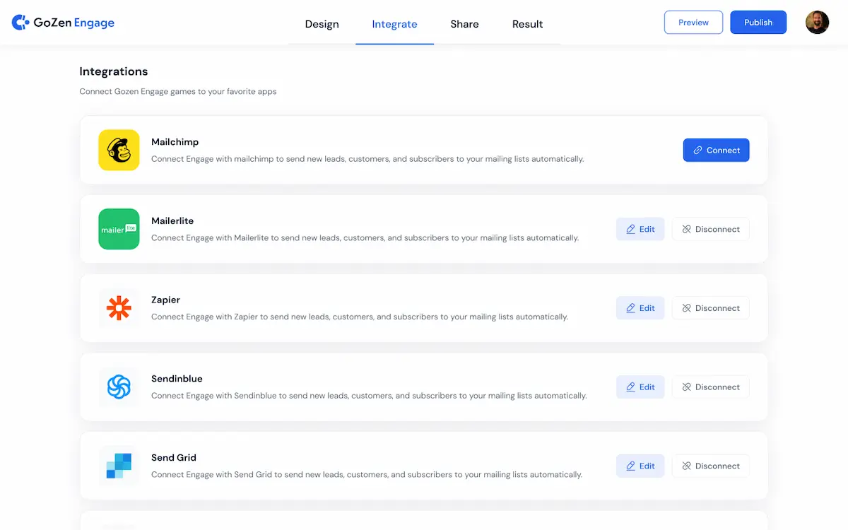Connect with 45+ Integrations tools