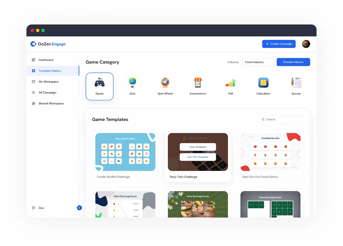 Eye-catching templates.