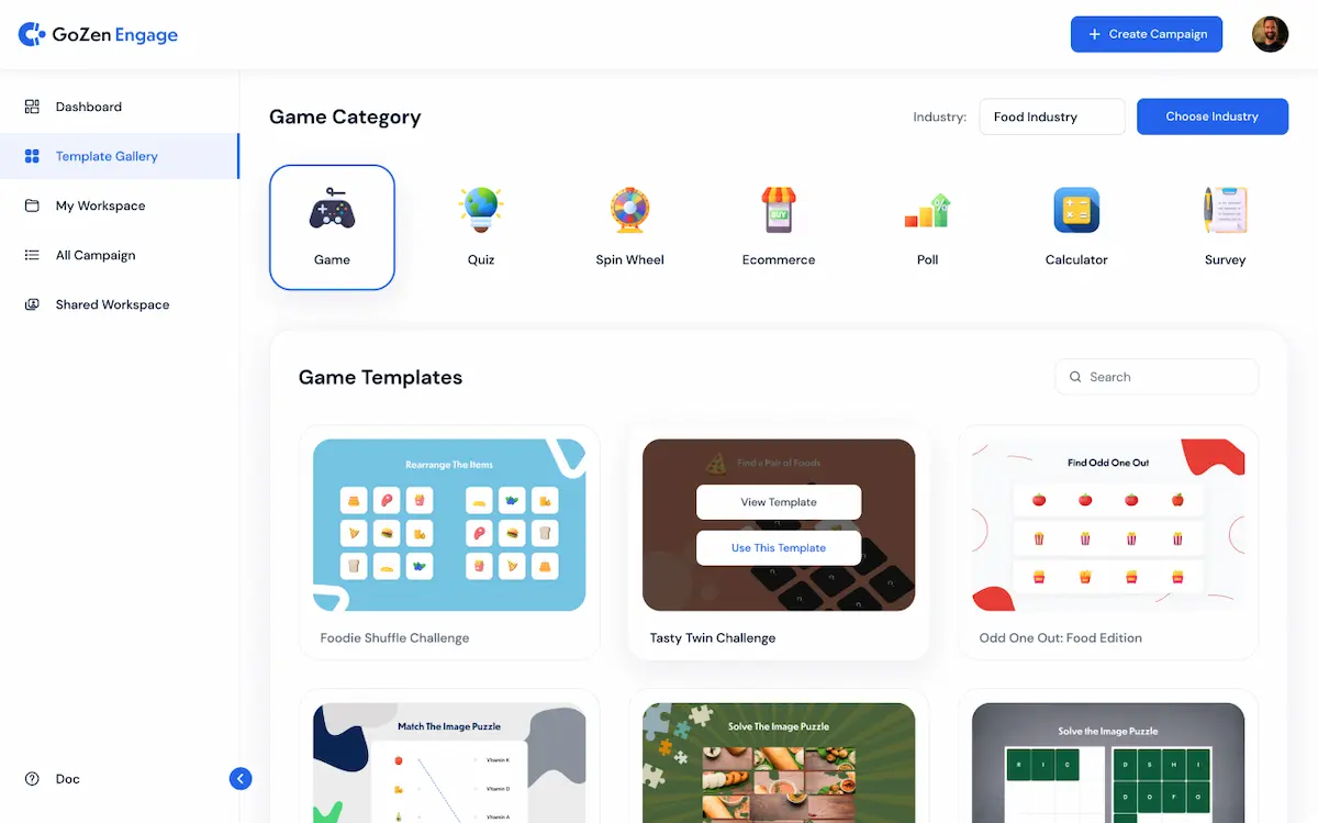 Eye-catching templates.