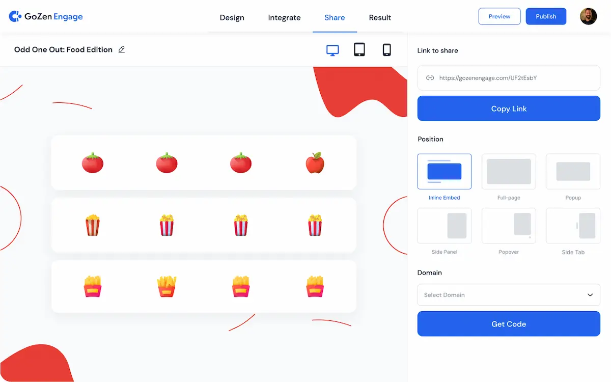 Quick and Easy to share