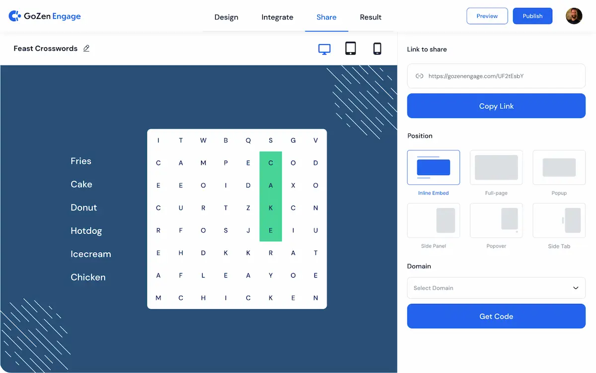 Quick and Easy to share