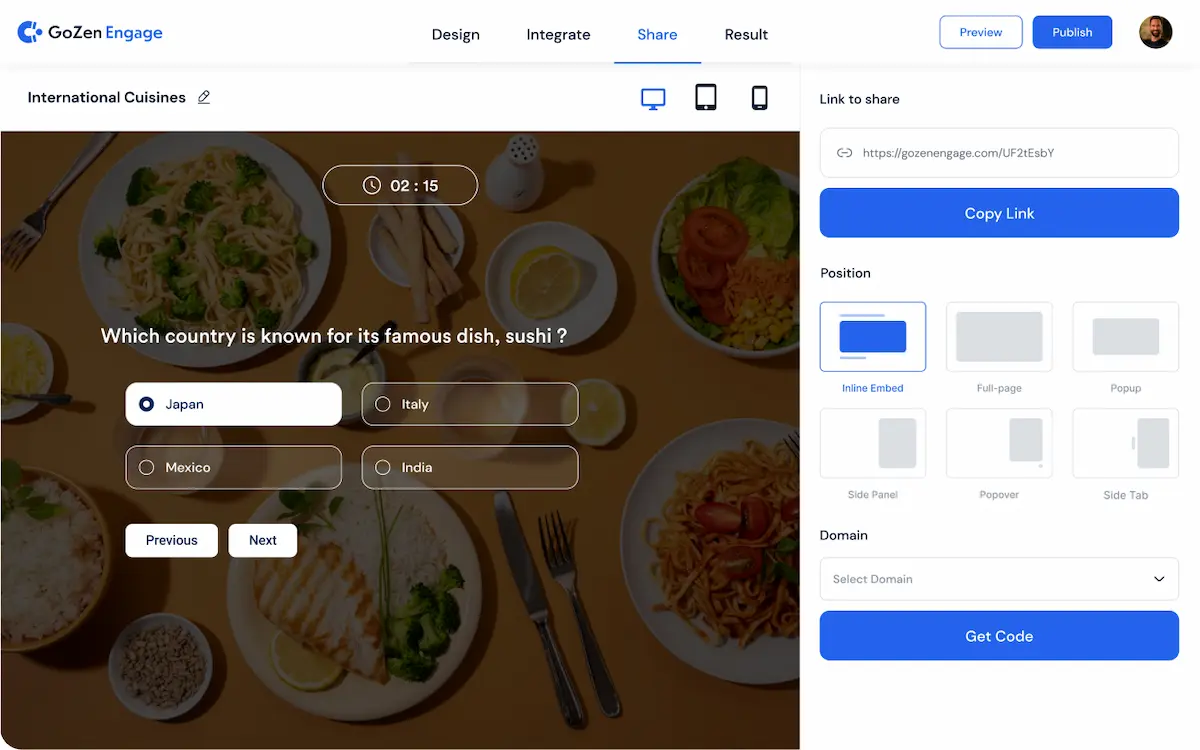 Quick and Easy to share