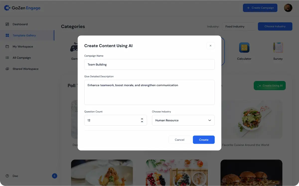 Create Personalized Polls using AI