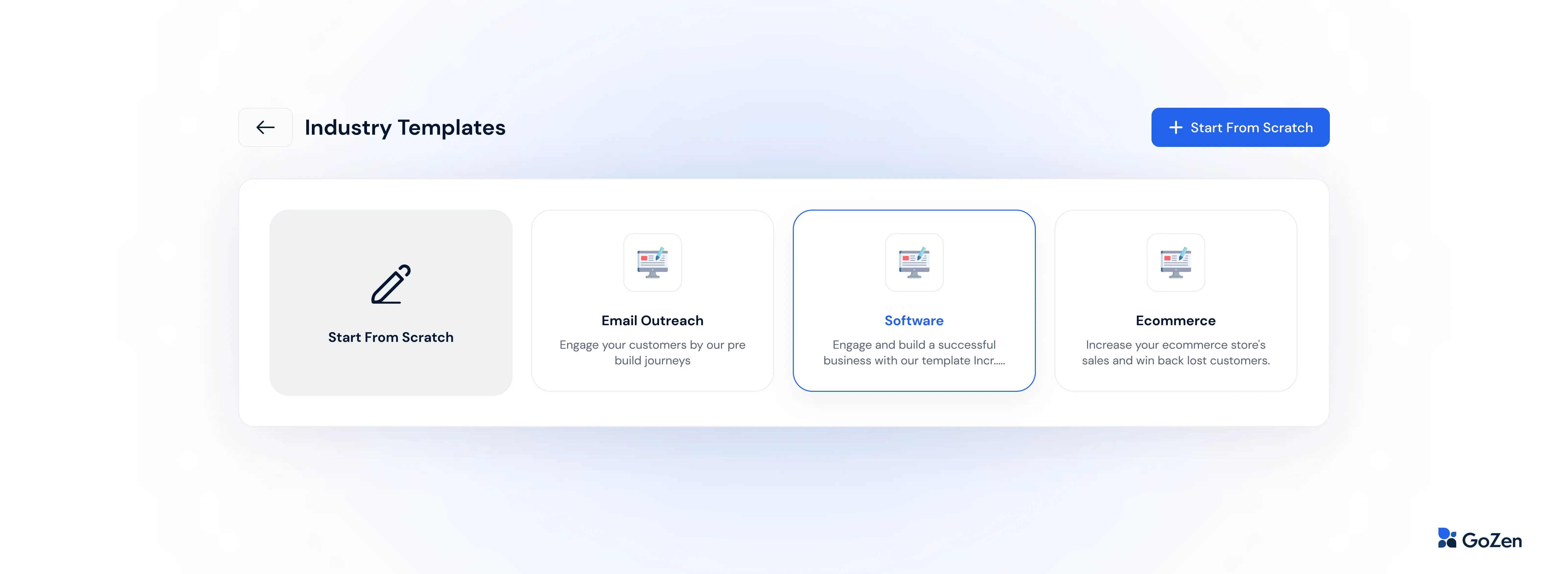 Growth pre-built templates