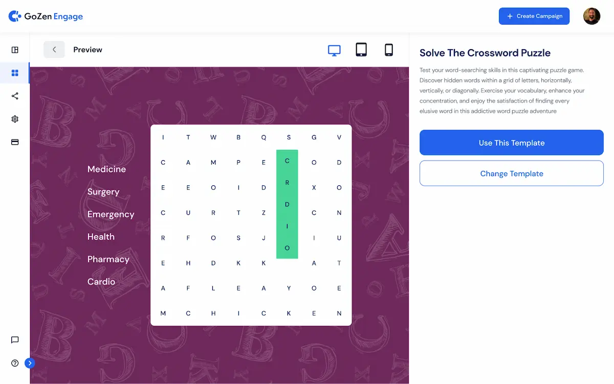 Interactive Preview Templates