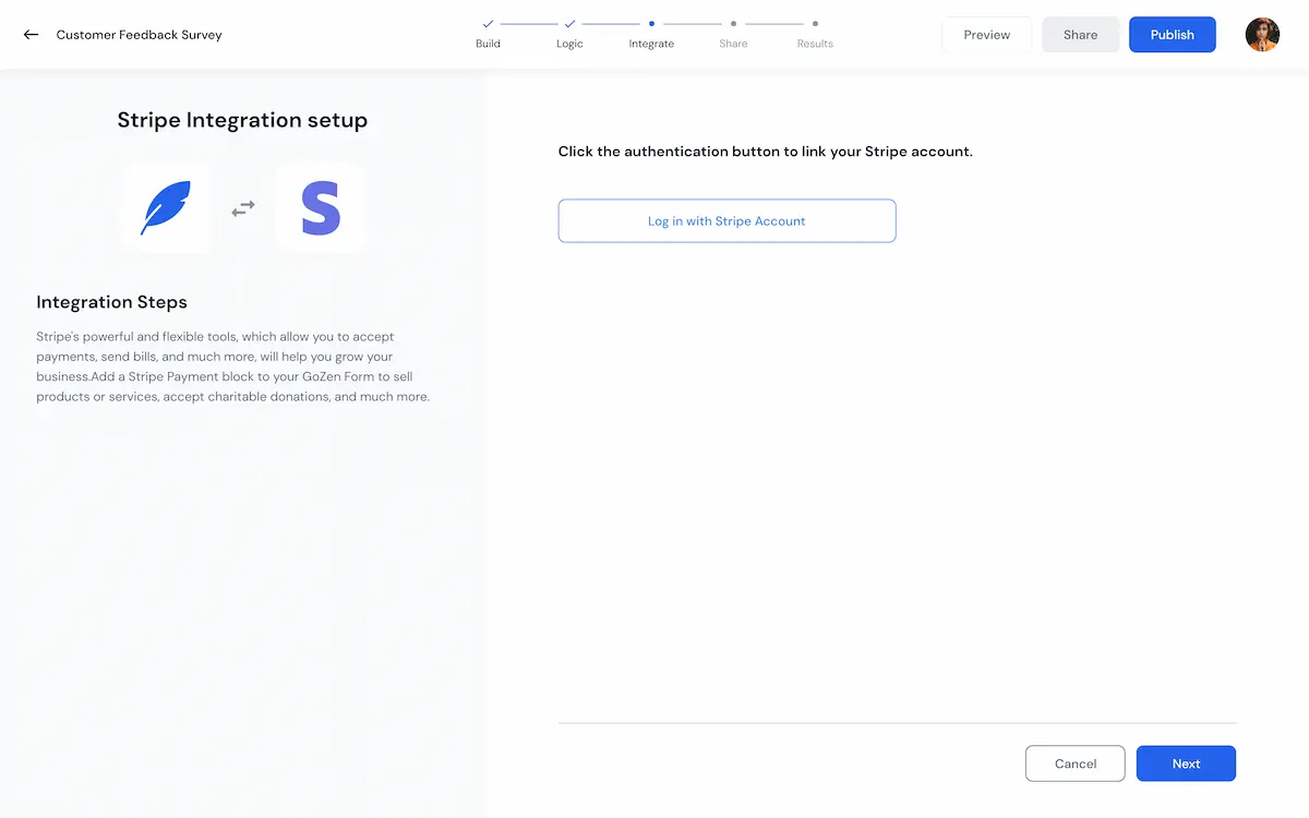 Let them pay inside forms