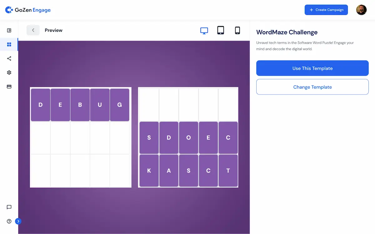 Interactive Preview Templates