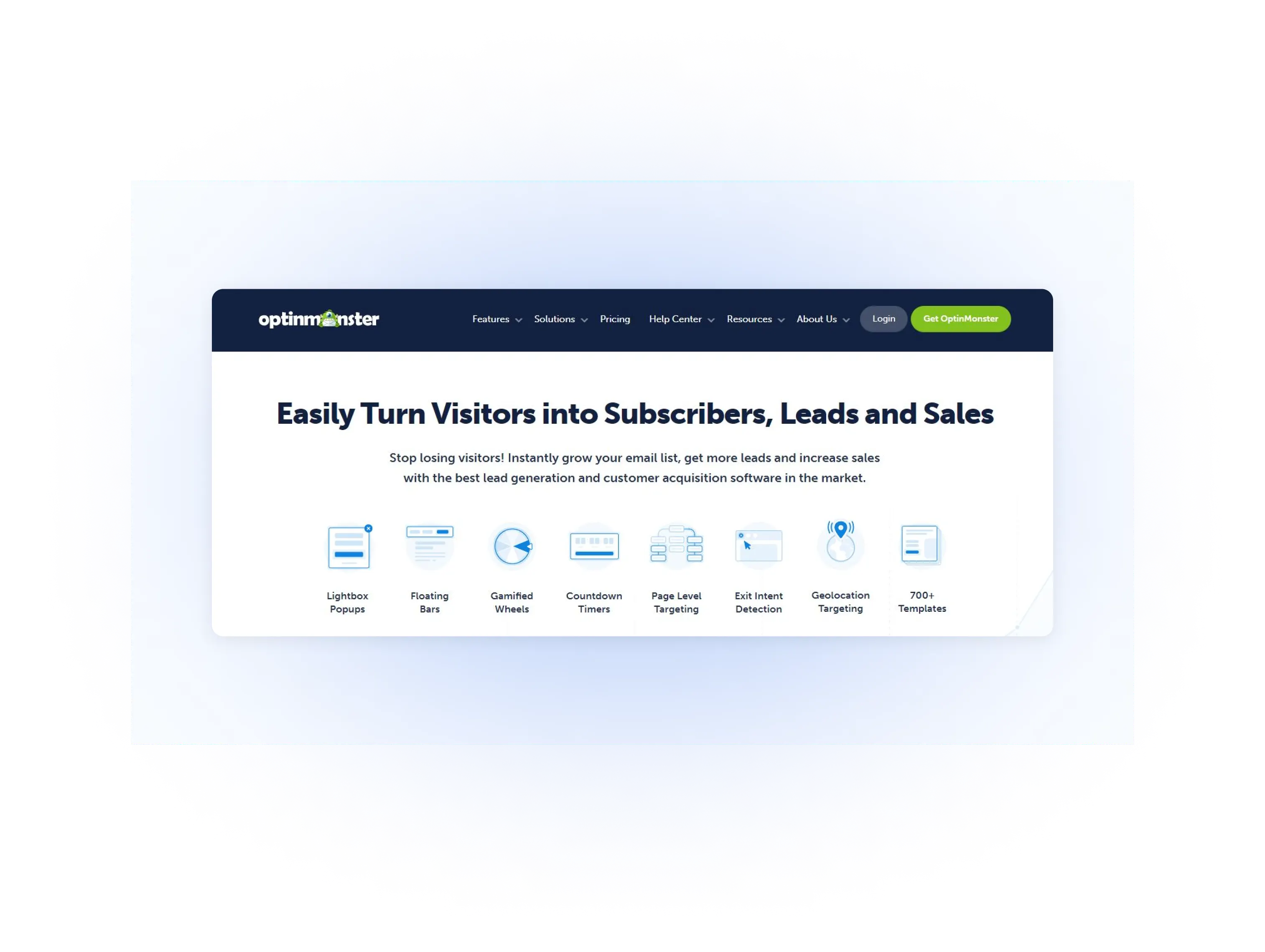 optinmonster landing page