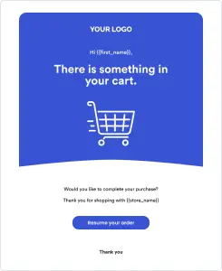 Cart Abandonment Email