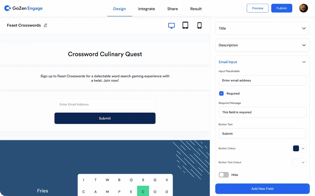 User Friendly Interface