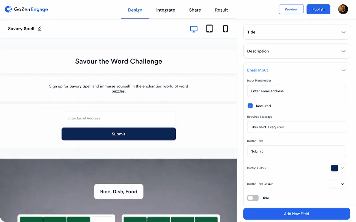 User Friendly Interface