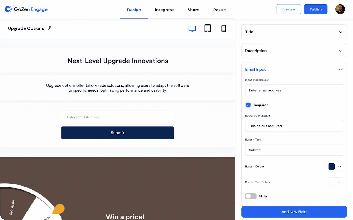 User Friendly Interface